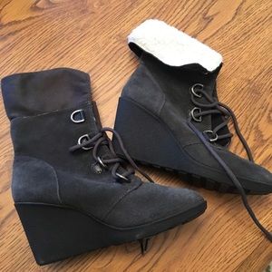 Wedge booties 8